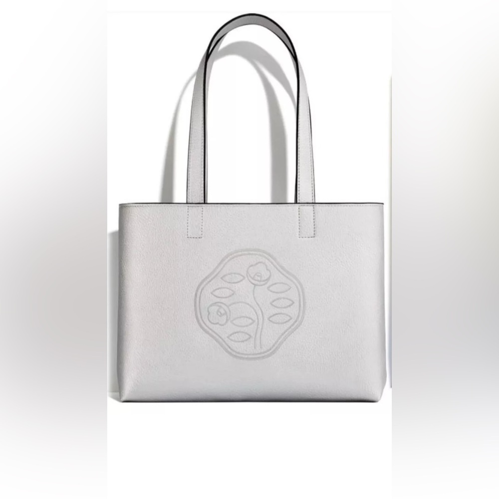 Shiseido silver tote